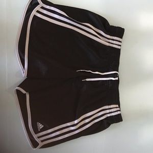 Black Adidas striped shorts